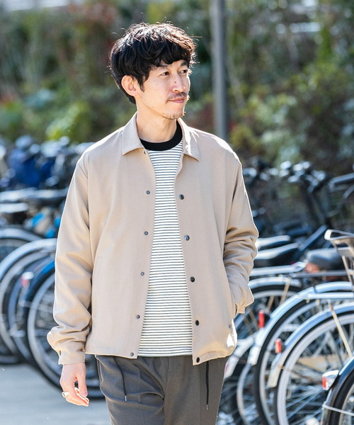 ITEMS URBANRESEARCH(アイテムズ アーバンリサーチ)の「総裏TRコーチジャケット(ブルゾン・メンズ・ブラック/ライトグレー/ベージュ・MEDIUM/LARGE)」の21枚目の写真