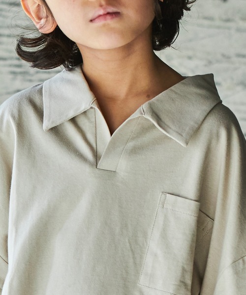 PAIRMANON STREET（ペアマノンストリート）の「【PAIRMANON STREET】【プレミアムコットン100】ポロシャツ半袖異素材ショートパンツセットアップ（セットアップ・キッズ・ブラック/レッド/グリーン/ライトベージュ・90/100/110/120/130/140/150）」の11枚目の写真