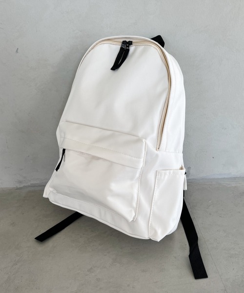 【あいこ様】BECKMANN シンプルリュック ホワイト あいこ様】BECKMANN シンプルリュック ホワイト