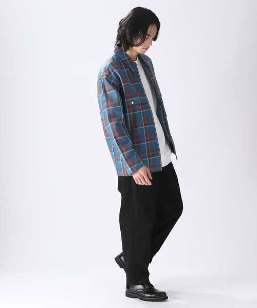 niko and...（ニコアンド）の「カルゼジップブルゾン（ブルゾン・メンズ・ブラック/アイボリー/その他1・LARGE/MEDIUM）」の9枚目の写真