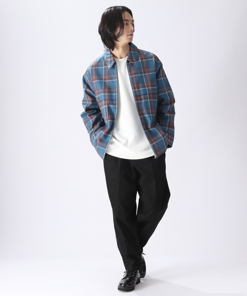 niko and...（ニコアンド）の「カルゼジップブルゾン（ブルゾン・メンズ・ブラック/アイボリー/その他1・LARGE/MEDIUM）」の10枚目の写真