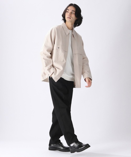 niko and...（ニコアンド）の「カルゼジップブルゾン（ブルゾン・メンズ・ブラック/アイボリー/その他1・LARGE/MEDIUM）」の13枚目の写真