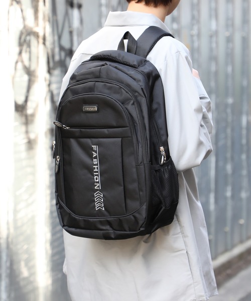 SETUP7（セットアップセブン）の「【SETUP7】メッシュサイドポケット付きバックパック KNF（バックパック/リュック・メンズ・ブラック・FREE）」の3枚目の写真