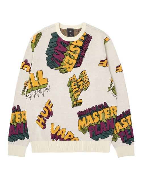 HUF ニットセーター 楽天市場】HUF ハフ ニット セーター クルーネック 綿ニット