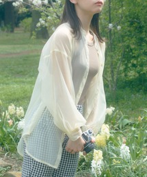 Isn't She? | オーガンジーバンドカラーシャツ｜steady.掲載(シャツ/ブラウス)