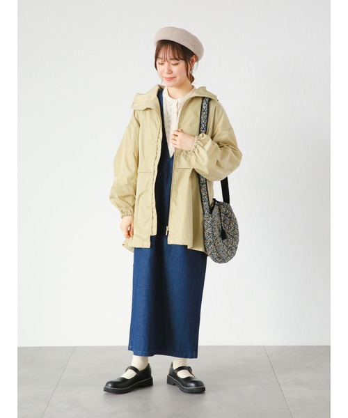 ehka sopo（エヘカソポ）の「デニムジャンパースカート（ジャンパースカート・レディース・ブルー/ネイビー/ブラック・ﾌﾘ-）」の9枚目の写真