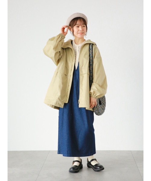 ehka sopo（エヘカソポ）の「デニムジャンパースカート（ジャンパースカート・レディース・ブルー/ネイビー/ブラック・ﾌﾘ-）」の11枚目の写真