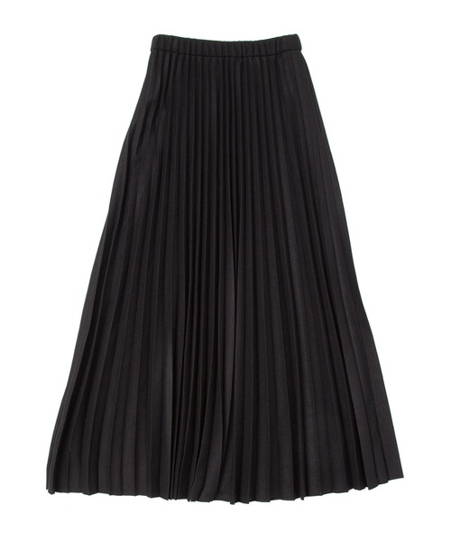 UNDECORATED（アンデコレイテッド）の「UNDECORATED アンデコレイテッド / Wool Knit Smooth Pleated Skirt ウールニットスムース プリーツスカート（セットアップ） / UDF23402（スカート・レディース・ブラック・0）」の4枚目の写真