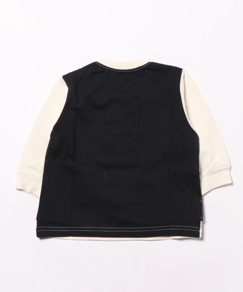 petit main(プティマイン)の「ベスト風ドッキング長袖Tシャツ(Tシャツ/カットソー・キッズ・ブラック/アイボリー・130cm/120cm/80cm/100cm/90cm/110cm)」の6枚目の写真
