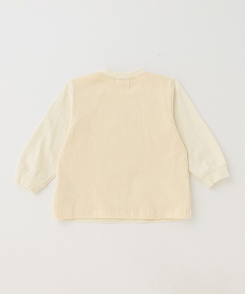 petit main(プティマイン)の「ベスト風ドッキング長袖Tシャツ(Tシャツ/カットソー・キッズ・ブラック/アイボリー・130cm/120cm/80cm/100cm/90cm/110cm)」の8枚目の写真