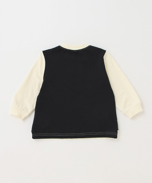 petit main(プティマイン)の「ベスト風ドッキング長袖Tシャツ(Tシャツ/カットソー・キッズ・ブラック/アイボリー・130cm/120cm/80cm/100cm/90cm/110cm)」の9枚目の写真