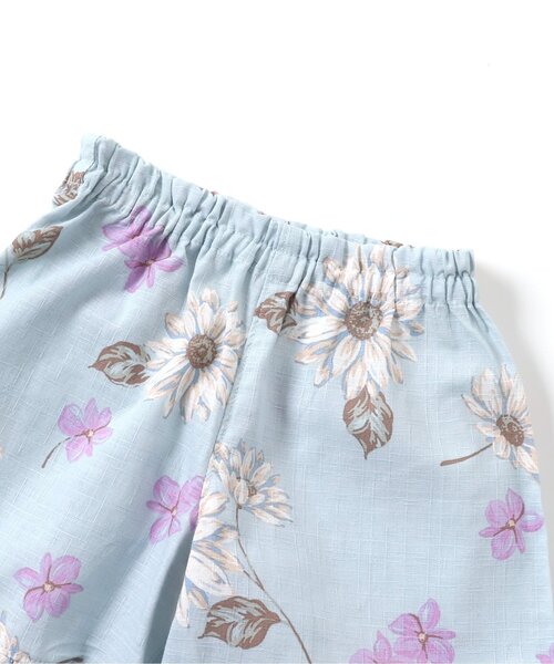 apres les cours（アプレレクール）の「【GIRLS甚平/5柄展開】あぷれのはんなり甚平（浴衣・キッズ・サックスブルー/ラベンダー/ピンク/イエロー/レッド・100/110/120/130/80/90）」の6枚目の写真