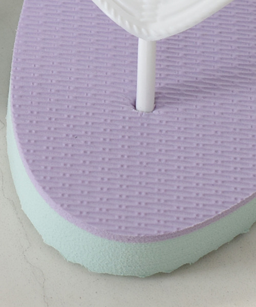 AmiAmi(アミアミ)の「ビーチサンダル/トングサンダル(サンダル・レディース・ライラック/イエロー/ブルー/ベージュ/ブラック/グレー・23/27/24/25/21/26)」の19枚目の写真