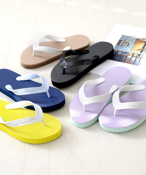 AmiAmi(アミアミ)の「ビーチサンダル/トングサンダル(サンダル・レディース・ライラック/イエロー/ブルー/ベージュ/ブラック/グレー・23/27/24/25/21/26)」の7枚目の写真