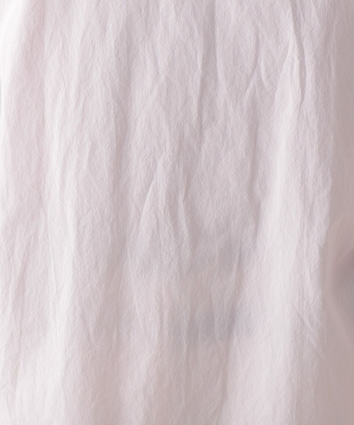 studio CLIP（スタディオクリップ）の「《Natural by CLIP》ハイカウントコットンプルオーバー（シャツ/ブラウス・レディース・ピンク/オフホワイト・FREE）」の12枚目の写真