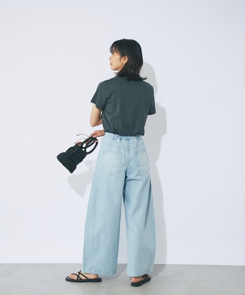 RIVE DROITE(リヴドロワ)の「2枚セット/パックTシャツ(Tシャツ/カットソー・レディース・ホワイト/チャコールグレー・FREE)」の15枚目の写真
