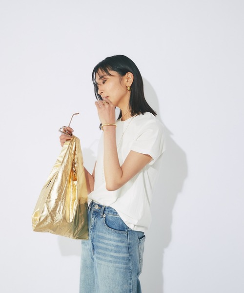 RIVE DROITE(リヴドロワ)の「2枚セット/パックTシャツ(Tシャツ/カットソー・レディース・ホワイト/チャコールグレー・FREE)」の6枚目の写真