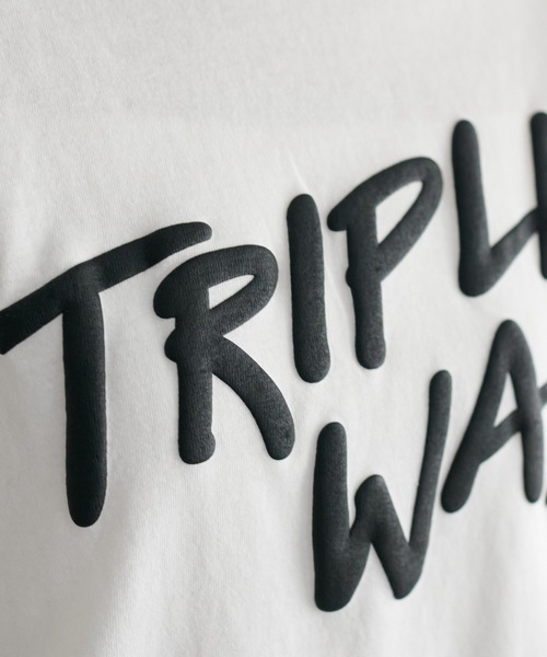 DISCOAT（ディスコート）の「【WEB限定】TRIPLEフクレプリントTシャツ（Tシャツ/カットソー・レディース・ホワイト/ブラック/レッド/サックスブルー/ホワイト系その他/チャコールグレー・FREE）」の10枚目の写真