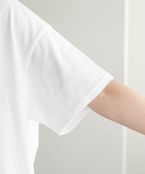 DISCOAT（ディスコート）の「【WEB限定】TRIPLEフクレプリントTシャツ（Tシャツ/カットソー・レディース・ホワイト/ブラック/レッド/サックスブルー/ホワイト系その他/チャコールグレー・FREE）」の21枚目の写真