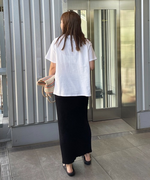 DISCOAT（ディスコート）の「【WEB限定】TRIPLEフクレプリントTシャツ（Tシャツ/カットソー・レディース・ホワイト/ブラック/レッド/サックスブルー/ホワイト系その他/チャコールグレー・FREE）」の12枚目の写真