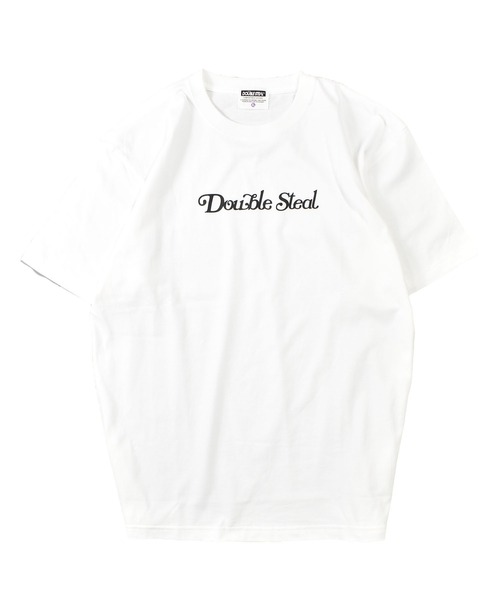 DOUBLE STEAL(ダブルスティール)の「カールロゴ Tシャツ(Tシャツ/カットソー・メンズ・ホワイト/ブラック/エメラルド/ホワイト系その他・MEDIUM/LARGE/X-LARGE)」の2枚目の写真