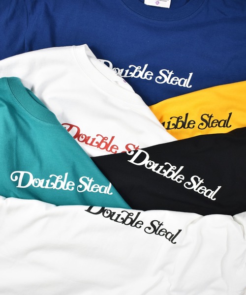 DOUBLE STEAL(ダブルスティール)の「カールロゴ Tシャツ(Tシャツ/カットソー・メンズ・ホワイト/ブラック/エメラルド/ホワイト系その他・MEDIUM/LARGE/X-LARGE)」の5枚目の写真