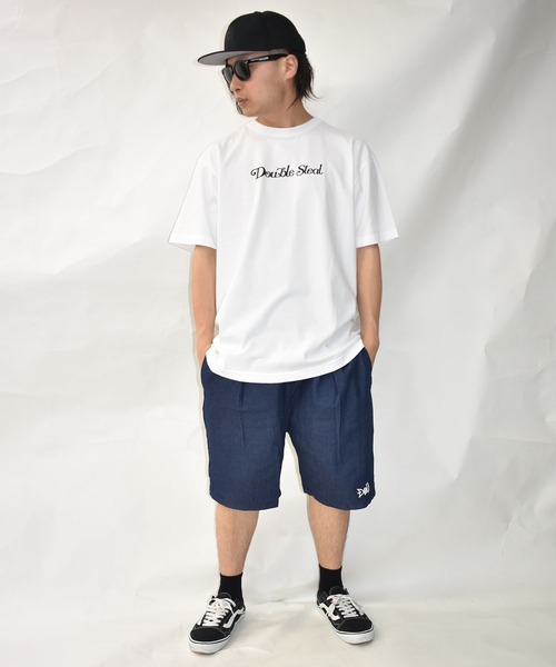 DOUBLE STEAL(ダブルスティール)の「カールロゴ Tシャツ(Tシャツ/カットソー・メンズ・ホワイト/ブラック/エメラルド/ホワイト系その他・MEDIUM/LARGE/X-LARGE)」の13枚目の写真