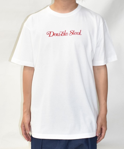 DOUBLE STEAL(ダブルスティール)の「カールロゴ Tシャツ(Tシャツ/カットソー・メンズ・ホワイト/ブラック/エメラルド/ホワイト系その他・MEDIUM/LARGE/X-LARGE)」の6枚目の写真