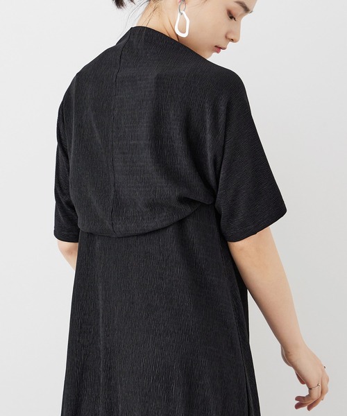 Fashion Letter（ファッションレター）の「シャーリングティアード キャミOP×ショートボレロ セットアップ（ワンピース・レディース・ブラック/オレンジ/グレイッシュベージュ/チャコール・M）」の13枚目の写真