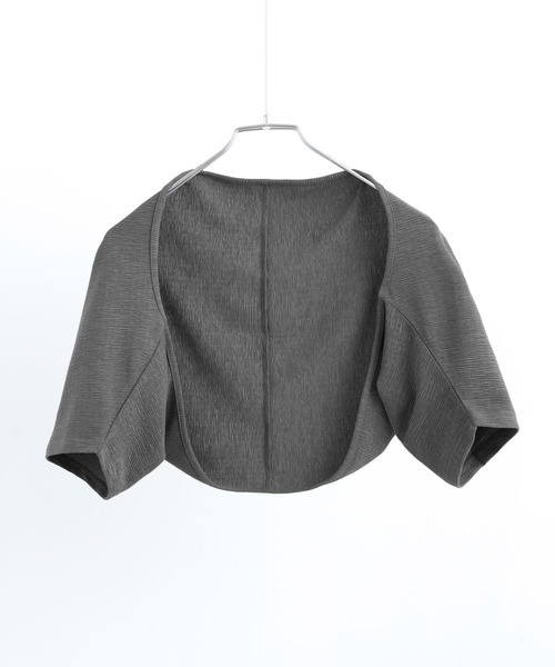 Fashion Letter（ファッションレター）の「シャーリングティアード キャミOP×ショートボレロ セットアップ（ワンピース・レディース・ブラック/オレンジ/グレイッシュベージュ/チャコール・M）」の19枚目の写真
