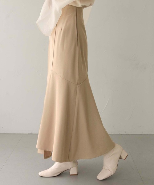 CLEIO（クレイオ）の「【CLEIO】アシメトリーフレアロングスカート/ASYMMETRIC FLARE LONG SKIRT/980-10621（スカート・レディース・ライトベージュ/アイボリー・FREE）」の12枚目の写真