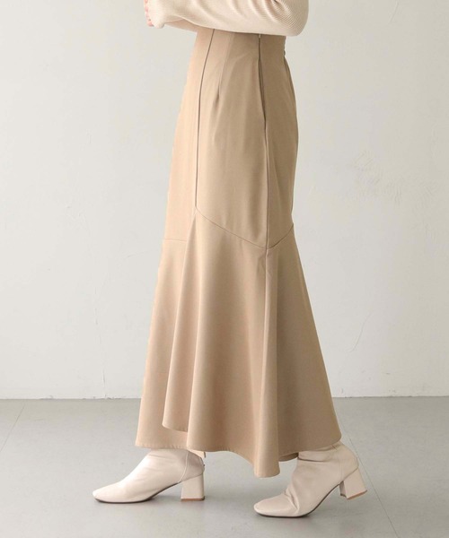 CLEIO（クレイオ）の「【CLEIO】アシメトリーフレアロングスカート/ASYMMETRIC FLARE LONG SKIRT/980-10621（スカート・レディース・ライトベージュ/アイボリー・FREE）」の21枚目の写真