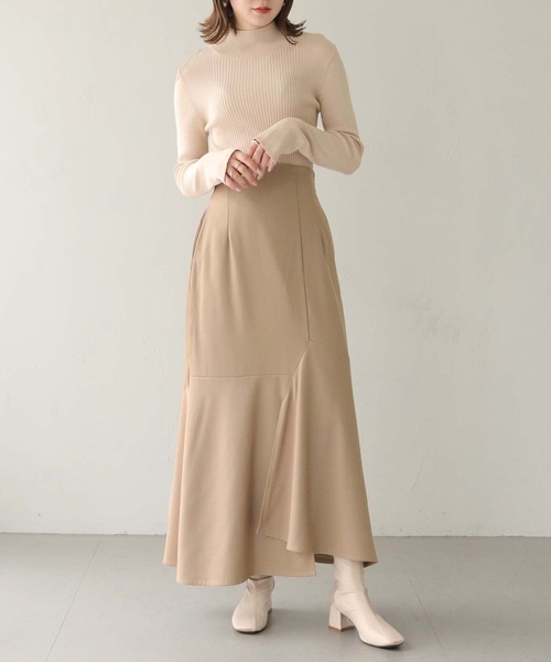 CLEIO（クレイオ）の「【CLEIO】アシメトリーフレアロングスカート/ASYMMETRIC FLARE LONG SKIRT/980-10621（スカート・レディース・ライトベージュ/アイボリー・FREE）」の22枚目の写真
