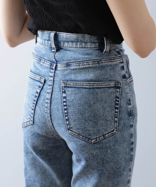 mil（ミル）の「【150㎝前後の小柄さんサイズ】スリットスキニー