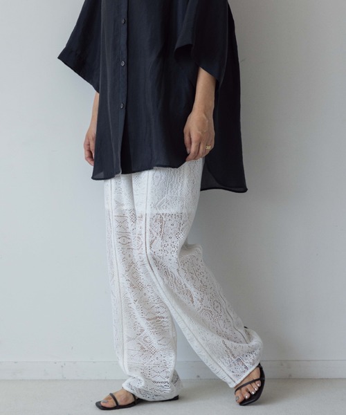 yuw（ユウ）の「レースパッチワークパンツ 963443（その他パンツ
