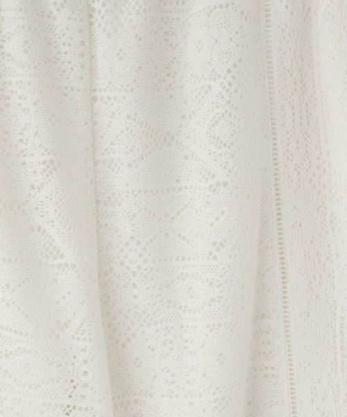 yuw（ユウ）の「レースパッチワークパンツ　963443（その他パンツ・レディース・ブラック/ホワイト・FREE）」の6枚目の写真