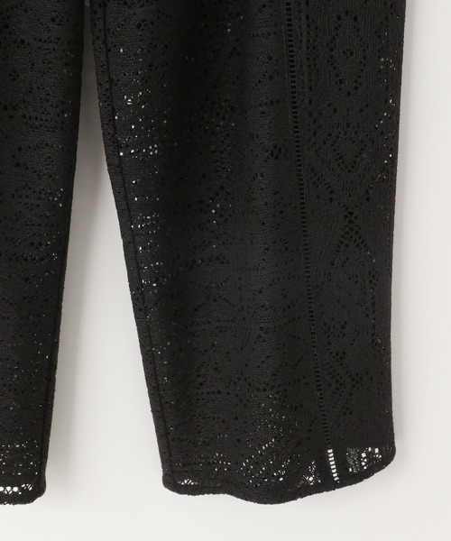 yuw（ユウ）の「レースパッチワークパンツ　963443（その他パンツ・レディース・ブラック/ホワイト・FREE）」の11枚目の写真