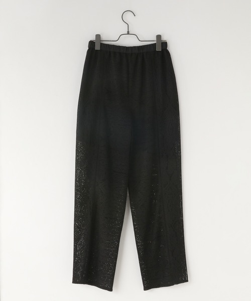 yuw（ユウ）の「レースパッチワークパンツ　963443（その他パンツ・レディース・ブラック/ホワイト・FREE）」の10枚目の写真