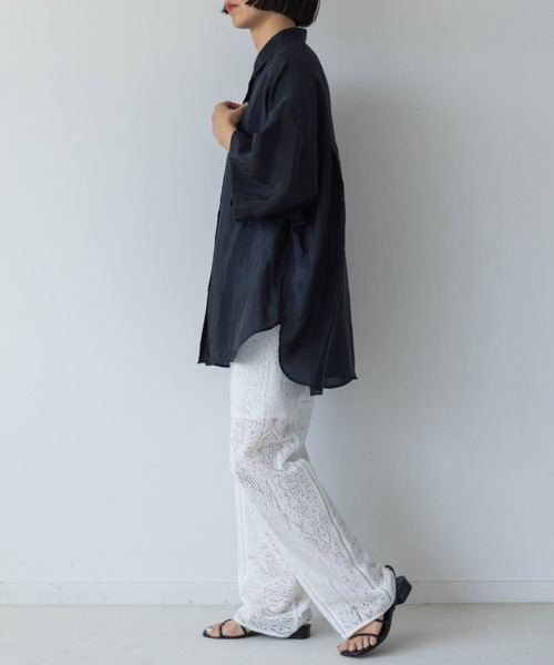 yuw（ユウ）の「レースパッチワークパンツ　963443（その他パンツ・レディース・ブラック/ホワイト・FREE）」の13枚目の写真