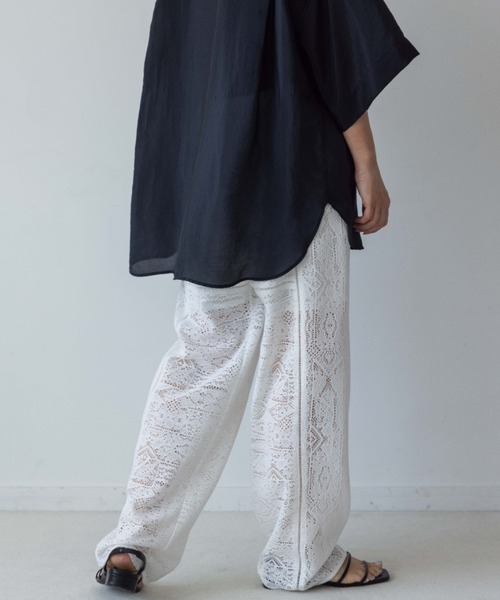 yuw（ユウ）の「レースパッチワークパンツ　963443（その他パンツ・レディース・ブラック/ホワイト・FREE）」の16枚目の写真