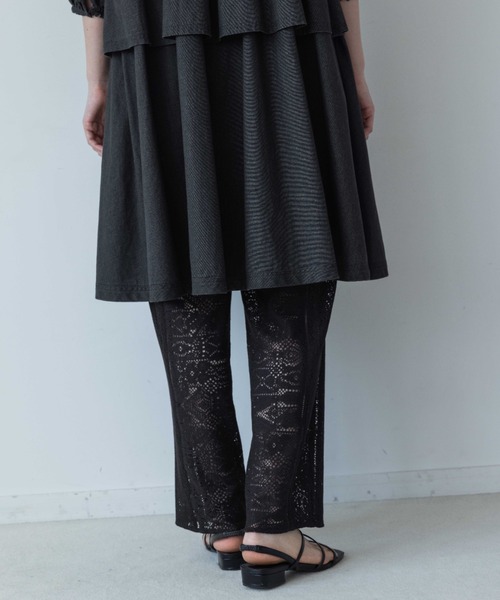 yuw（ユウ）の「レースパッチワークパンツ　963443（その他パンツ・レディース・ブラック/ホワイト・FREE）」の21枚目の写真