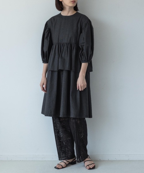 yuw（ユウ）の「レースパッチワークパンツ　963443（その他パンツ・レディース・ブラック/ホワイト・FREE）」の18枚目の写真