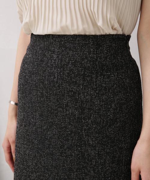 NANO universe（ナノユニバース）の「LB.04/サマーツイードサイドスリット2wayスカート（スカート・レディース・ブラック/アイボリー/イエロー・FREE）」の20枚目の写真