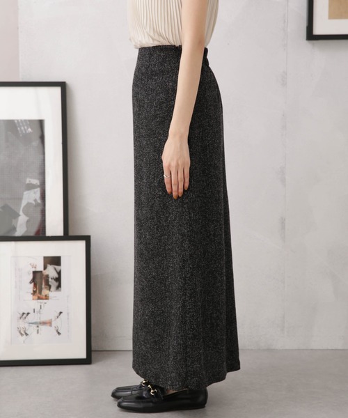 NANO universe（ナノユニバース）の「LB.04/サマーツイードサイドスリット2wayスカート（スカート・レディース・ブラック/アイボリー/イエロー・FREE）」の11枚目の写真