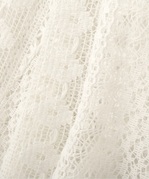 FREE'S MART(フリーズマート)の「◆前後2Wayレースショート丈カーディガン(カーディガン/ボレロ・レディース・ブラック/ホワイト/ブルー・FREE)」の10枚目の写真