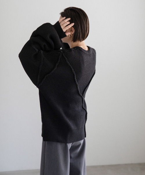 セール】オーバーボリュームスリーブニット（ニット/セーター