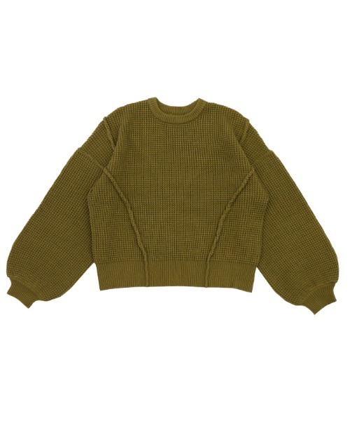 セール】オーバーボリュームスリーブニット（ニット/セーター