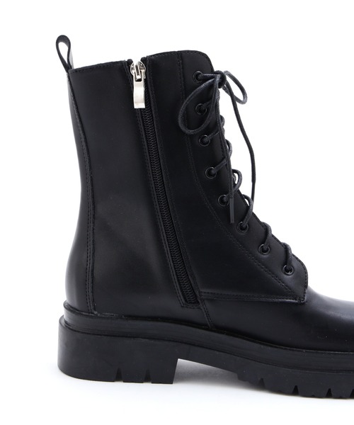 FREE'S MART（フリーズマート）の「◆シンプルレースアップブーツ（ブーツ・レディース・ブラック・MEDIUM/SMALL）」の9枚目の写真
