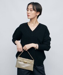 ◇【WEB限定】カシミヤブレンドVネックプルオーバーニット