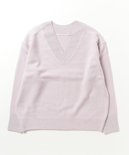セール】◇【WEB限定】カシミヤブレンドVネックプルオーバーニット